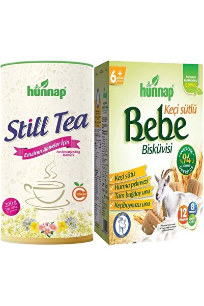 Hünnap Still Tea Emziren Anneler Için Süt Arttırıcı Içecek 200gr Bebe Bisküvisi 400gr (2 Lİ SET)