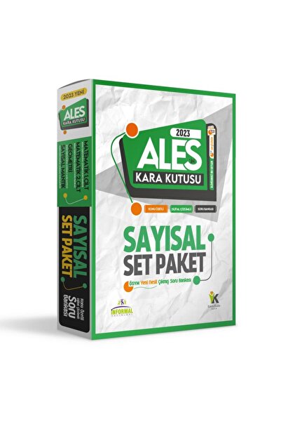 İnformal Yayınları Alesin Kara Kutusu Sayısal Set Paket Konu Özetli Dijital Ç...