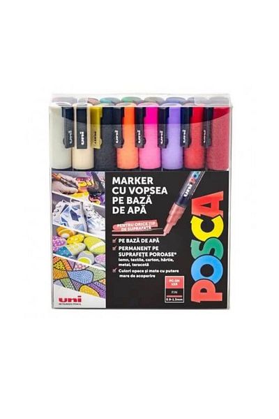POSCA Set 16 markere PC-3M diverse culori