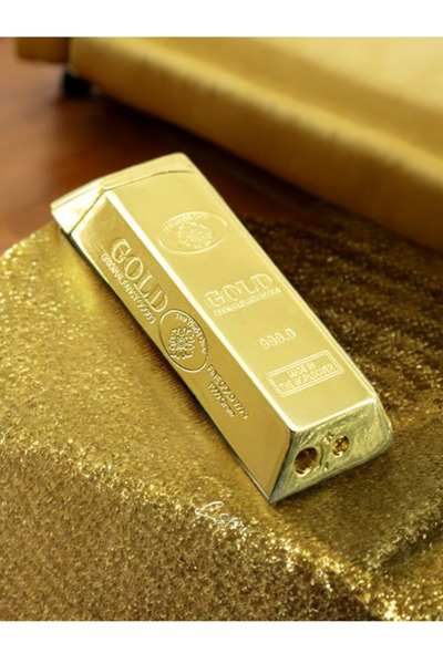 lstri Çakmak Külçe Altın Görünümlü Gold  Çakmak