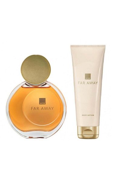 AVON Far Away Ea Set, perfume 50 ml and body lotion 125 ml, Avon
