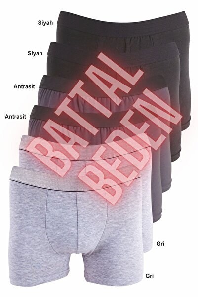 edda Battal Beden 6 adet Boxer Paketi