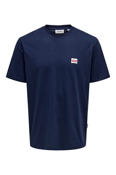 Only & Sons Ανδρικό μπλουζάκι Onsdawson Reg Ss Tee Vd Navy Blue 22033190
