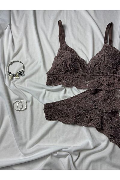 FUNELLA Lace Thong Underwear Set