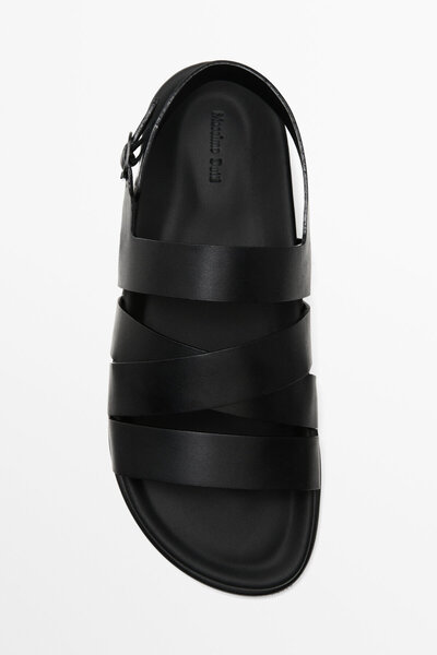 Massimo Dutti Napa bantlı sandalet