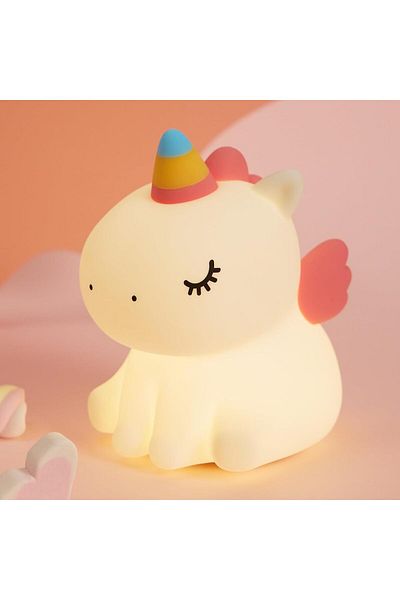 AWH Unicorn Night Light, 3 Light Modes, Dimmable with Timer, Touch Control Lamp for Kids