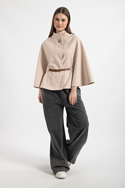 Hatun Atila Stamped Cloak Poncho