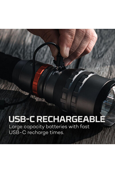 NEBO DaVinci 12000 Lumen Rechargeable Flashlight with Magnetic Mode Select Dial