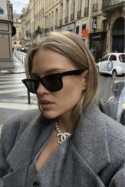 Rams Unisex Black Sunglasses