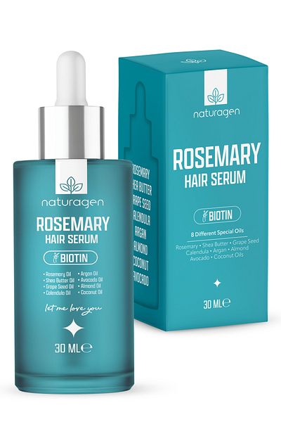 Naturagen Rosemary Hair Serum - for Hair Loss and Damaged Hair with Biotin