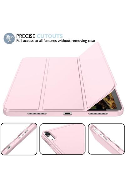 UnDePlus Apple Ipad 11.nesil A16 11inç/10.nesil 10.9inç Uyumlu Kılıf Kalem Bölmeli Smart Case