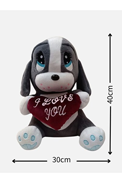 GRAN TOYS Kalpli Peluş Üzgün Köpek - 40CM