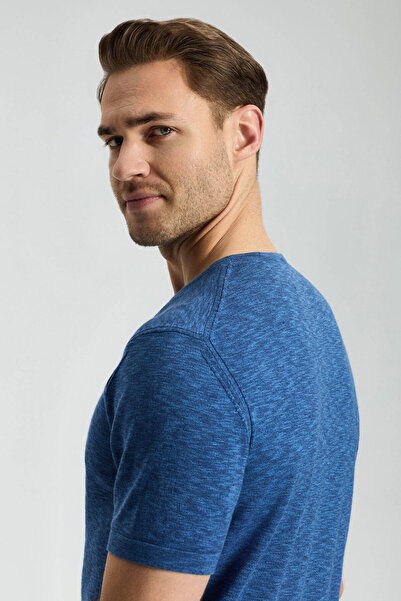 Hemington Crew Neck Pure Cotton Dark Blue T-Shirt