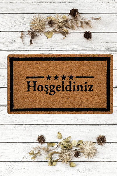 Sereserpe Coco Yıkanabilir Kaydırmaz Tok Dokulu Kapı Önü Paspası Hediyelik Ho...