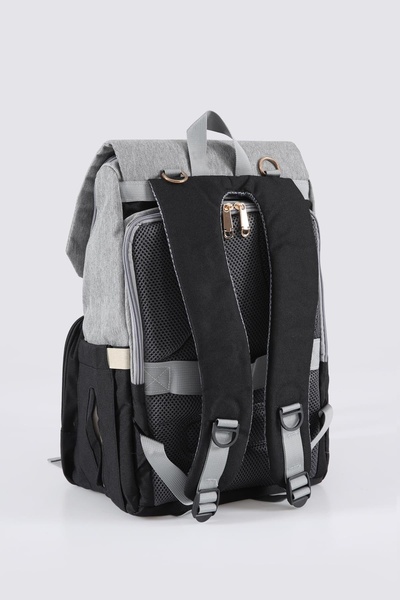 ÇÇS Bej-Siyah Anne Bebek Çantası 51768