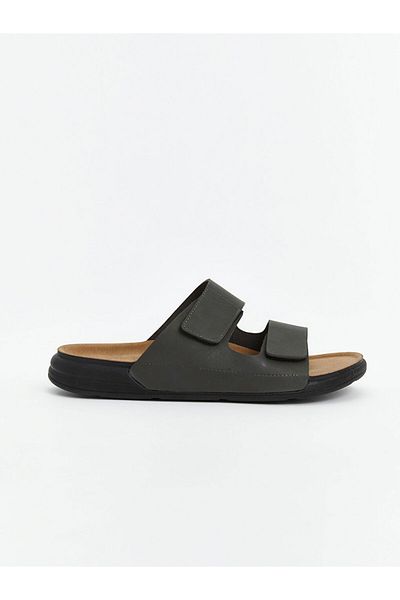 LC Waikiki Ανδρικές παντόφλες LCW Suede Look Velcro