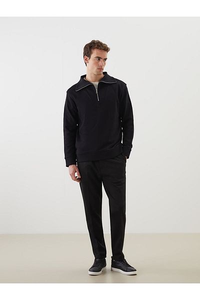 LC Waikiki Zippered Stand Collar Men's Sweatshirt