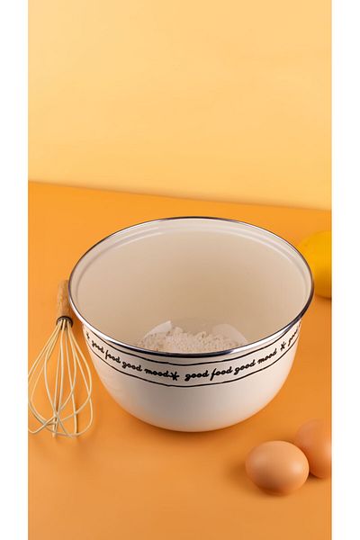 EMAYlab Mood Enamel Mixing and Salad Container 24cm 4 Liters (CONTAIN COOKER)