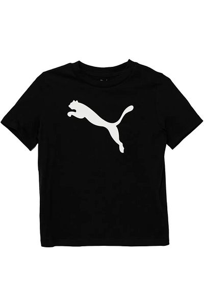 Puma Tričko Puma Ess Cat Logo Tee B, černé, dětské