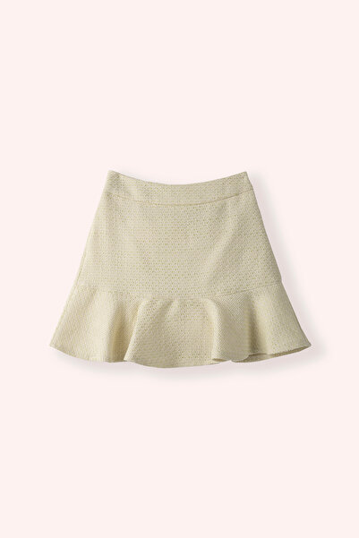 Panço Kız Çocuk Tüvit Yeşil Etek