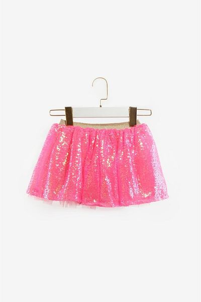 Le Mabelle Fuchsia Sequined Girl's Skirt - Gracie