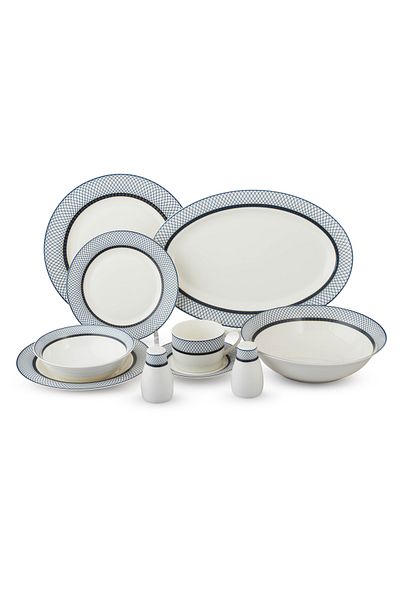 Dania 40-piece porcelain dining set for 6 people