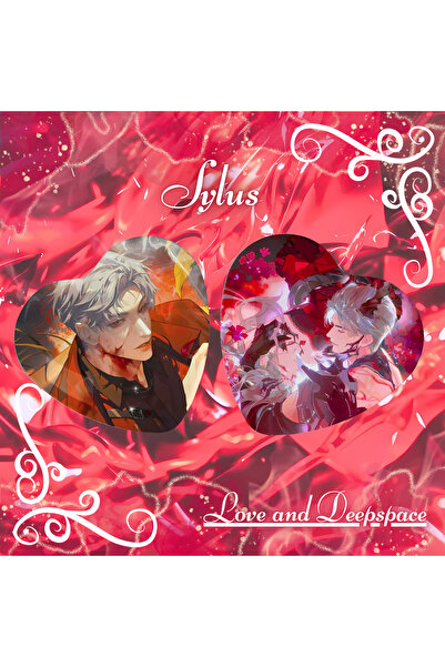 Isekai Love and Deepspace Sylus Kalpli Buton Rozet Seti - 2 Adet