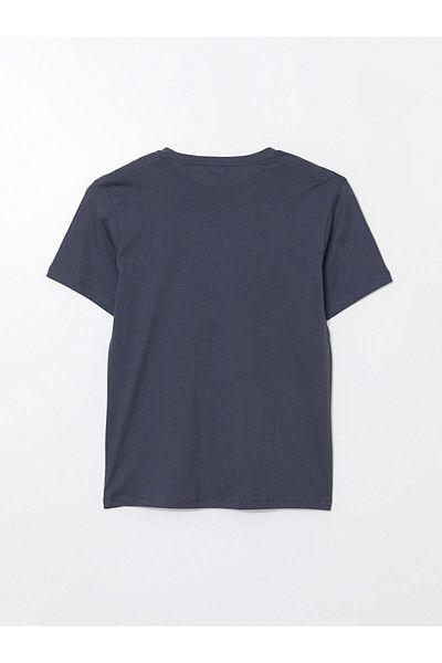 LC Waikiki New Season Crew Neck Short Sleeve Printed Combed Cotton Men's T-Shirt - S5Ku06Z8