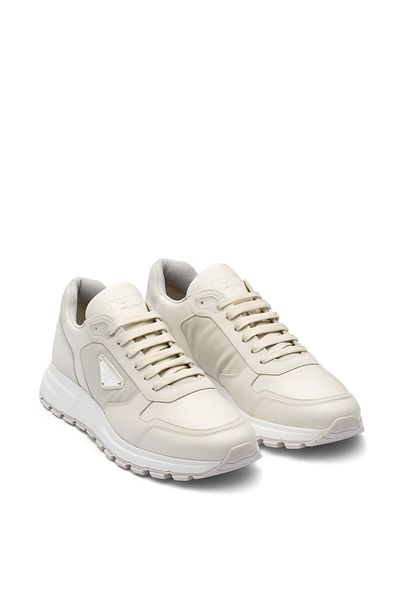 Prada Sport High-Top Nubuck and Nylon Sneakers
