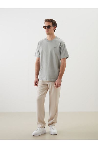 LC Waikiki Crew Neck Printed Combed Cotton Men's T-Shirt