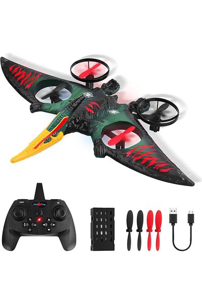 AWH RC Aeroplane, 2.4GHz Remote Controlled Quadcopter, USB Charging, Green, for All Ages
