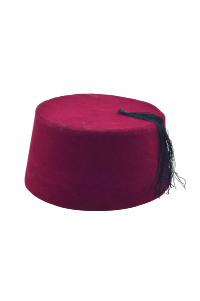 HitDukkan Osmanlı Bordo Erkek Püsküllü Damat Kına Fesi 9,5cm Kısa