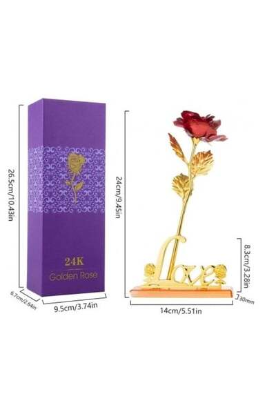 AVON Red rose with stand + Far Away Glamour