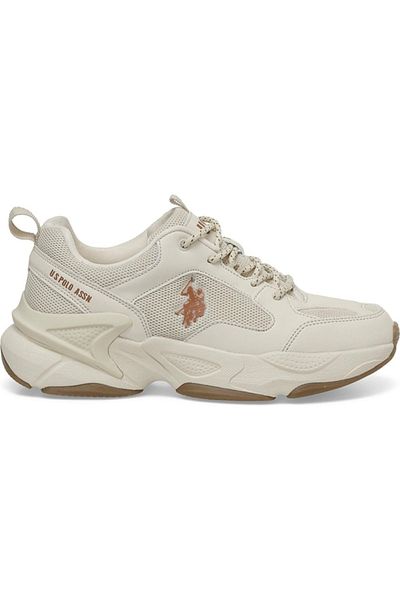 U.S. Polo Assn MAYBE WMN 5FX Bej Kadın Sneaker Ayakkabı