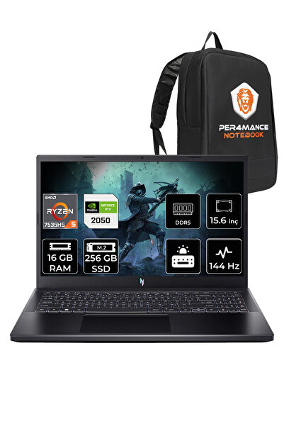 ACER Nitro V15 R5 7535HS 16GB 256GB SSD RTX2050/4GB 15.6'' 144Hz FHD FDOS Gam...