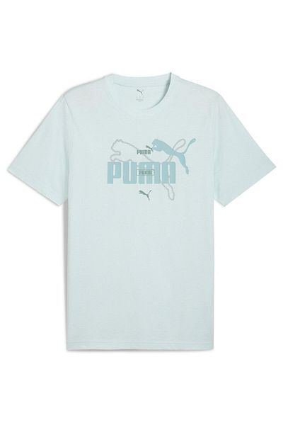Puma Tričko Puma Ess Logo Lab Summer Tee, Modré, Pánské