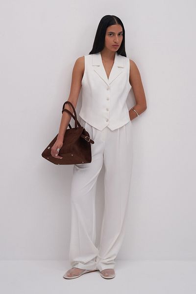 mathilda store Women's White Private Edition Fit Vest