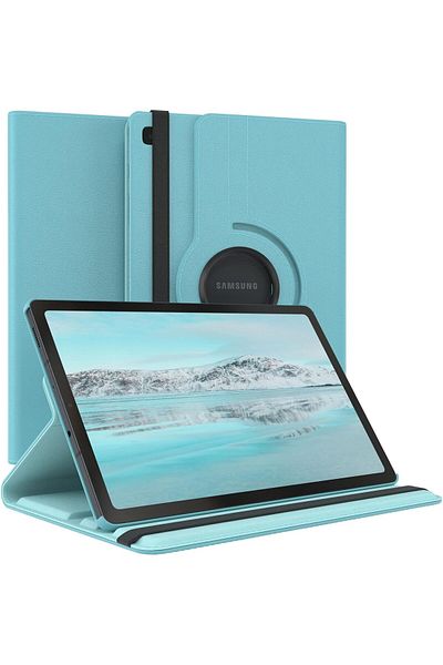 AWH Rotating Case for Samsung Galaxy Tab A 8.0 2019 [T290/T295/T297], 360 Stand (Light Blue)