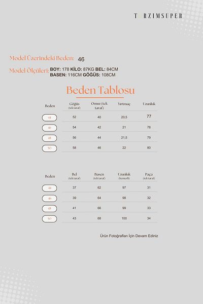 tarzımsüper Dimensiuni plus mari, cu fantă laterală, model confortabil, costum dublu, pantaloni, tunică, 2 piese, costum de sus și de jos