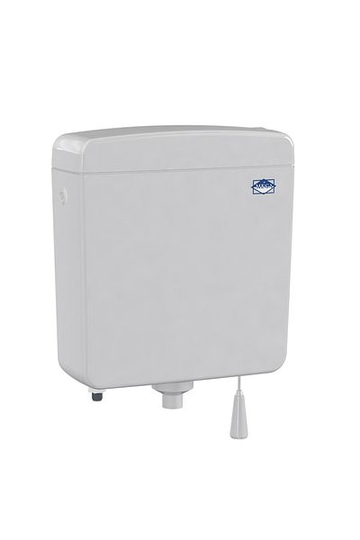 MEGA Rezervor / bazin WC suspendat aparent, alimentare inferioara, montaj semiinaltime, alb