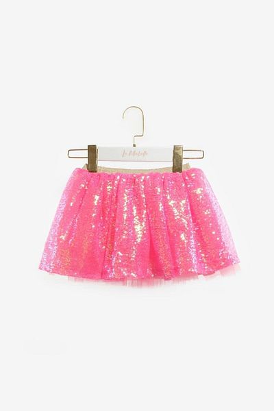 Le Mabelle Fuchsia Sequined Girl's Skirt - Gracie