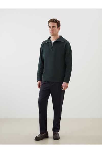 LC Waikiki Zippered Stand Collar Men's Sweatshirt