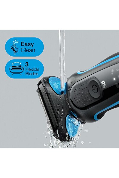Braun Yeni Seri 5 B1200s Kablosuz Tıraş Makinesi, Autosense, Easyclean, Easyclick, Islak & Kuru