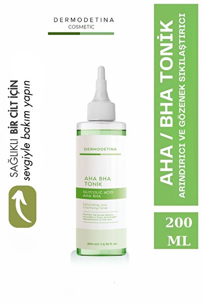DERMODETİNA Gözenek Sıkılaştıcı , Aydınlatıcı Ve Arındırıcı AHA BHA Tonik 200 ML