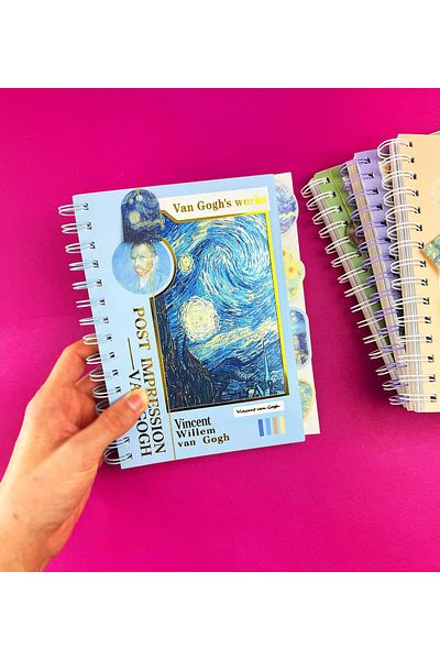 Gift Moda Caietul cu copertă hologramă Van Gogh
