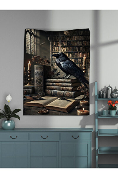 OZG DESİGN KÜTÜPHANE KARGASI DUVAR ÖRTÜSÜ VE DUVAR HALISI