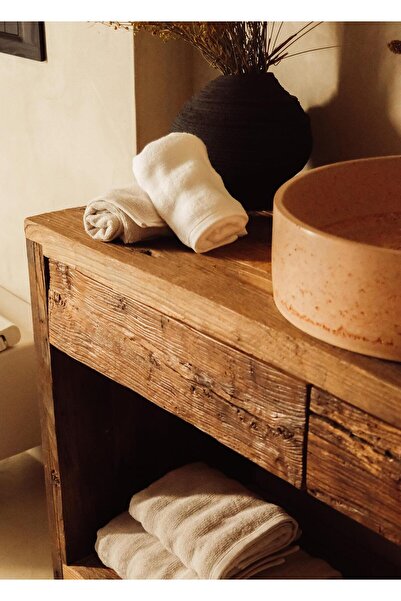 The Mia Fine Cotton White Hand Towel 50x30 Cm