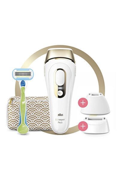 Braun Silk·expert Pro5 Pl5237 Yeni Nesil Ipl 400.000 Atımlı Ipl, 2 Başlıklı Tüy Alma Cihazı