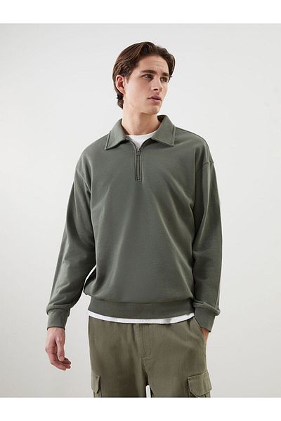 LC Waikiki Polo Neck Long Sleeve Men's Sweatshirt