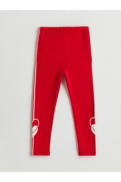 LC Waikiki Printed Girls' Tights with Elastic Waistband